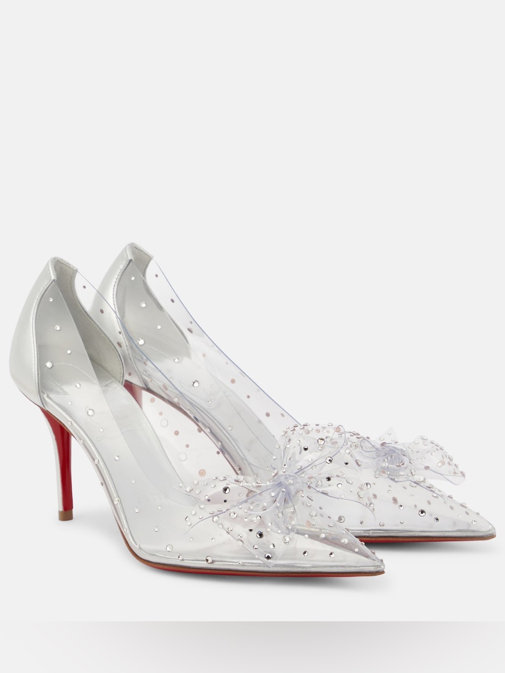 Christian Louboutin Jelly Strass 80 Embellished Pvc Pumps Size 39.5 New